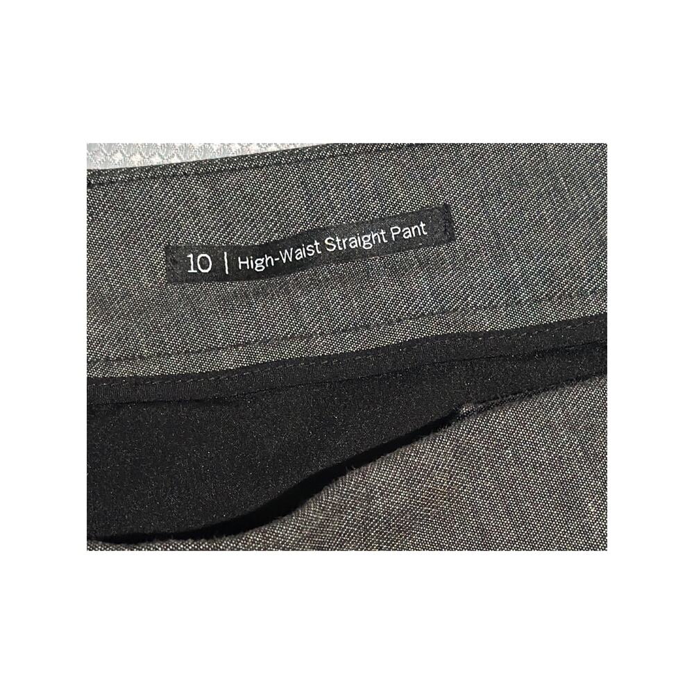 Talbots Gray High Waist Straight Pant Size 10 - Picture 3 of 6